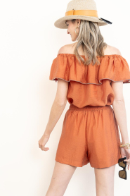 Dante6 |  Viscose shorts Ezai | brunt orange | Picture 7