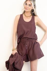 Dante6 :  Tencel tank top | burgundy - img2