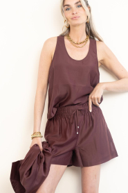 Dante6 :  Tencel tank top | burgundy - img5