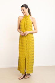 Dante6 |  Halter maxi dress Praia | yellow | Picture 8