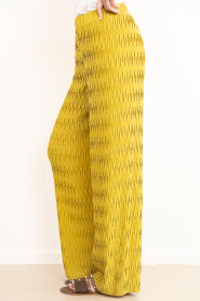 Dante6 |  Plissé trousers Maren | yellow | Picture 6