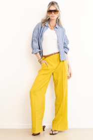 Dante6 |  Wide nleg trousers Renea | yellow | Picture 2
