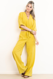 Dante6 |  Wide nleg trousers Renea | yellow | Picture 3