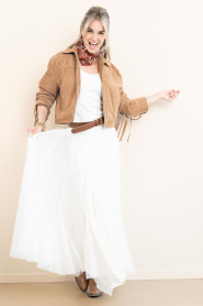 Dante6 |  Tulle maxi skirt Taryn  | natural | Picture 6
