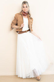 Dante6 |  Tulle maxi skirt Taryn  | natural | Picture 2