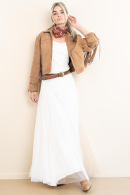 Dante6 |  Tulle maxi skirt Taryn  | natural | Picture 5