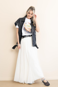 Dante6 |  Tulle maxi skirt Taryn  | natural | Picture 10