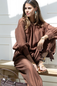 Dante6 |  Top with cut outs Leonara | brown | Picture 2