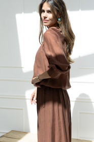 Dante6 |  Top with cut outs Leonara | brown | Picture 6