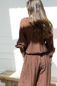 Dante6 |  Top with cut outs Leonara | brown | Picture 7