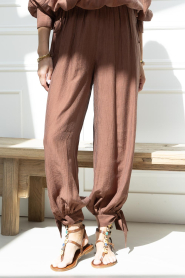 Dante6 |  Tencel balloon pants Bowen | brown  | Picture 5
