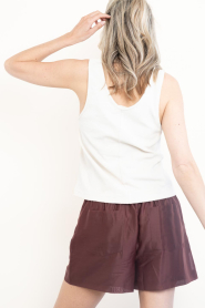 Dante6 |  Tencel shorts Quentyn | burgundy | Picture 9
