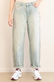 Dante6 |  Barrel jeans with fringes Brave | blue | Picture 4