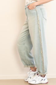 Dante6 |  Barrel jeans with fringes Brave | blue | Picture 5