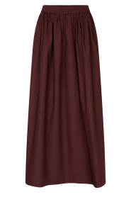 Dante6 |  Poplin maxi skirt Gisole | burgundy | Picture 1