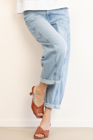 Dante6 :  Leather braided heels Moyra | cognac - img3