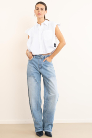 Haute L'Amitié :  Worker jeans Ohla | blue - img3