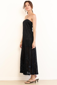 Haute L'Amitié :  Tight dress with lace Summer | black - img7