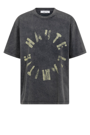 Haute L'Amitié |  Oversized logo T-shirt Circle | grey