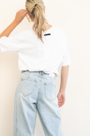 Haute L'Amitié :  Oversized logo T-shirt Circle | white - img8