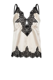 Haute L'Amitié |  Satin top with lace Vivienne | natural | Picture 1