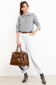 Gianni Chiarini :  Ralph leather hand bag Miranda | camel - img5
