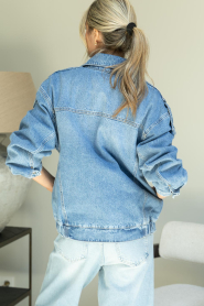 IRO |  Denim bomber jacket Arcane | blauw | Picture 8