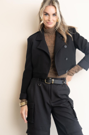 IRO :  Cropped blazer Mova | black - img2