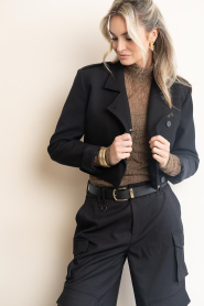 IRO :  Cropped blazer Mova | black - img6