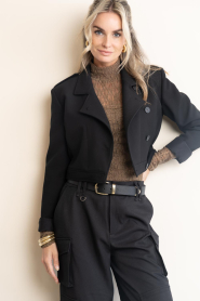 IRO :  Cropped blazer Mova | black - img7
