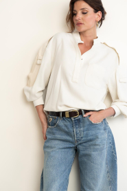 IRO |  Shirt with long sleeves Mekky | white | Picture 4