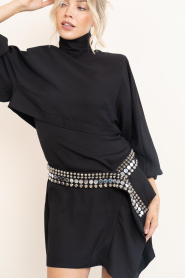 IRO |  Mini dress with puff sleeves Voggy | black | Picture 4
