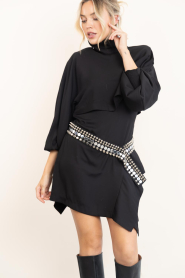 IRO |  Mini dress with puff sleeves Voggy | black | Picture 5