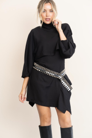 IRO |  Mini dress with puff sleeves Voggy | black | Picture 6