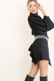 IRO |  Mini dress with puff sleeves Voggy | black | Picture 7