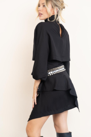 IRO |  Mini dress with puff sleeves Voggy | black | Picture 8