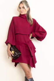 IRO |  Mini dress with puff sleeves Veddy | pink | Picture 2