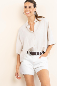 IRO |  Leather belt Embella | brown | Picture 3