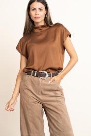 IRO :  Leather belt Embella | brown - img6