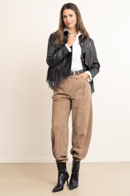IRO :  Leather belt Embella | brown - img3