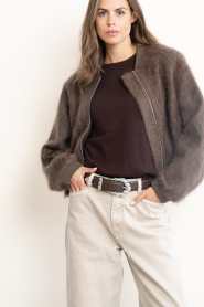 IRO :  Leather belt Embella | brown - img5