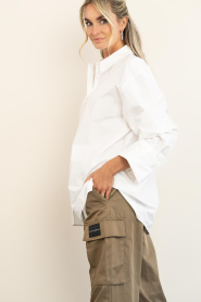 Herskind :  Oversized Poplin blouse Inga | white - img8