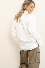 Herskind :  Oversized Poplin blouse Inga | white - img9