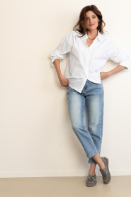 Herskind :  Blouse with elastic waist Catina | white - img3