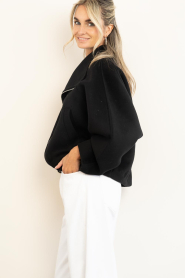 Herskind |  Wool blend skippers jacket Branca | black | Picture 8