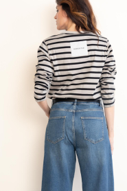 Herskind |  Long sleeve shirt with stripes Dagmar | black | Picture 6