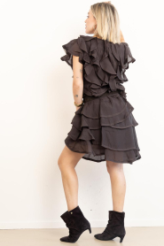 Copenhagen Muse |  Lyocell mini dress with ruffles Tilly | brown | Picture 5