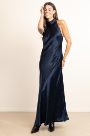 Copenhagen Muse |  Lyocell halter maxi dress Sacha | blue | Picture 5