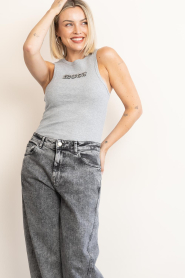Copenhagen Muse :  Top with rhinestones Siv | grey - img6