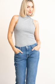 Copenhagen Muse |  Top with rhinestones Siv | grey | Picture 4